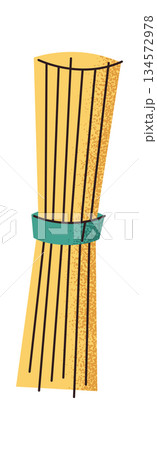 Bunch of raw spaghetti noodles 134572978