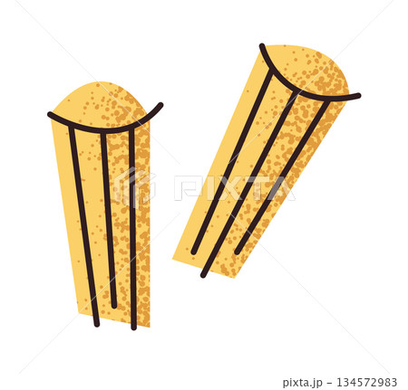 Raw noodles Italian pasta ingredient 134572983