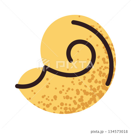 Shell shaped pasta design element Shell shaped pasta design element 134573018