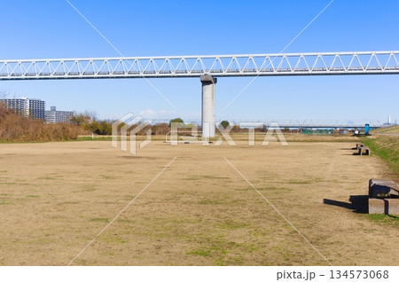 千葉県流山市江戸川河川敷グラウンド2025年12月 134573068