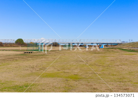 千葉県流山市江戸川河川敷グラウンド2025年12月 134573071