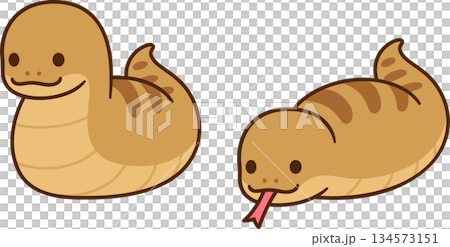 Tsuchinoko cute cartoon Japanese snake monster drawing Tsuchinoko cute cartoon Japanese snake monster drawing 134573151