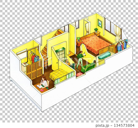 マンションパース 子供部屋 勉強部屋 マンションパース 子供部屋 勉強部屋 134573804
