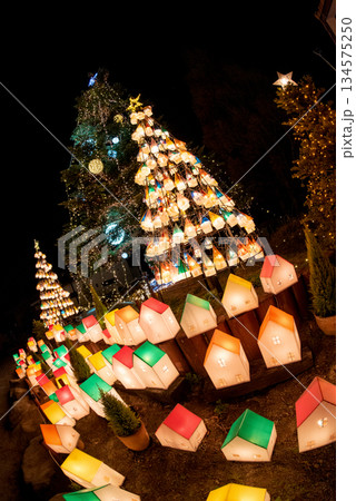 キラキラと輝くイルミネーションのイメージ 134575250