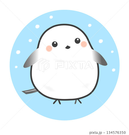 シマエナガのかわいいアイコン 134576350