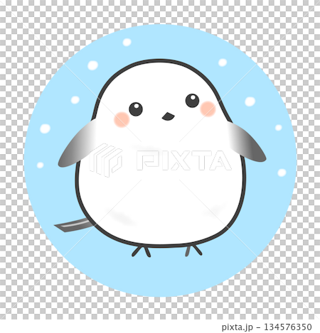 シマエナガのかわいいアイコン 134576350