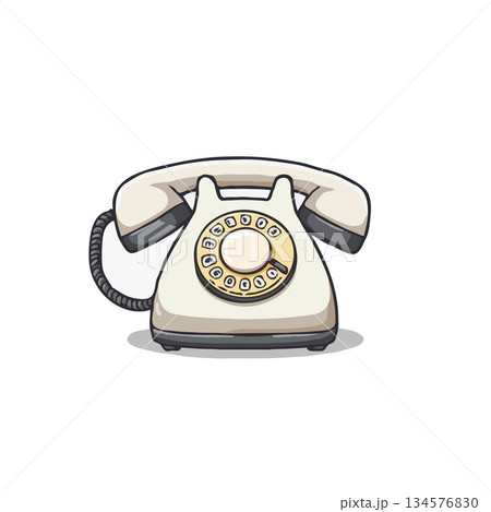 Classic communication an iconic rotary phone design evokes a sense of vintage connection for 134576830