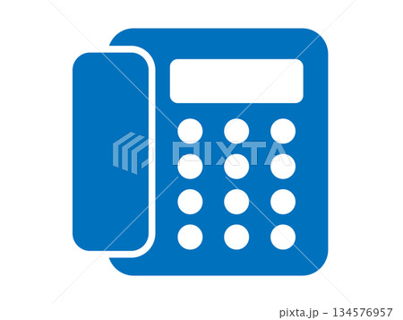 電話機マーク（固定電話のアイコン） 134576957