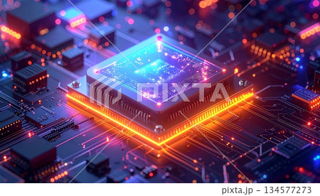 A bright digital network background featuring colorful fiber optics with glowing light spots and motion blur creates a festive techno celebration design for business or holiday internet themes A bright digital network background featuring colorful fiber optics with glowing light spots and motion blur creates a festive techno celebration design for business or holiday internet themes 134577273