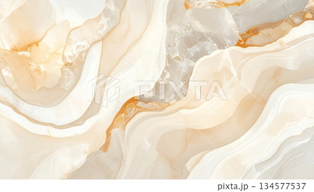 A macro slice of fresh cream dessert with a sweet mineral texture of stone and brown agate shell isolated on white A macro slice of fresh cream dessert with a sweet mineral texture of stone and brown agate shell isolated on white 134577537