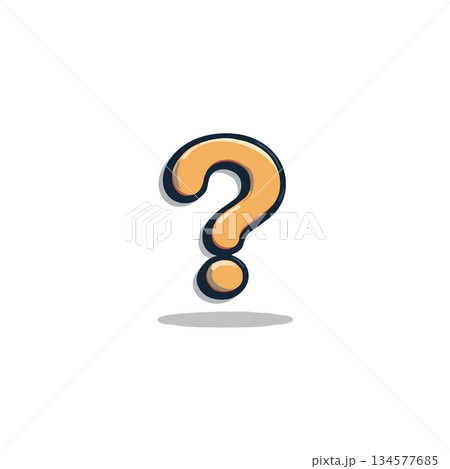 Stylized question mark illustration depicting curiosity and inquiry seeking solutions for answers Stylized question mark illustration depicting curiosity and inquiry seeking solutions for answers 134577685