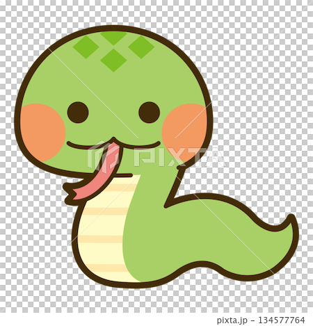 可愛的蛇圖 134577764