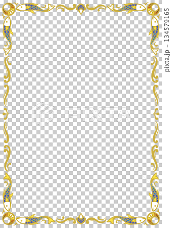 Asian Frame 33 (Gold x Navy) 134579165