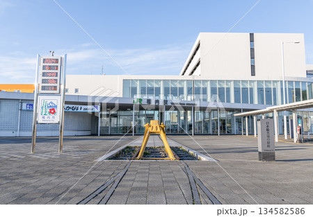 北海道稚内市 最北の鉄道駅 JR稚内駅と日本最北端のモニュメント 北海道稚内市 最北の鉄道駅 JR稚内駅と日本最北端のモニュメント 134582586