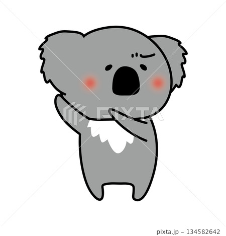 嫌がっているコアラ 134582642