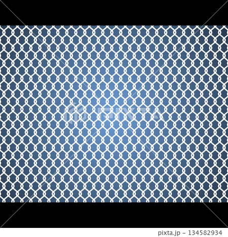 サイバー空間やスポーツ・青いグラデーションに白いフェンス模様を重ねたスタイリッシュな背景 サイバー空間やスポーツ・青いグラデーションに白いフェンス模様を重ねたスタイリッシュな背景 134582934