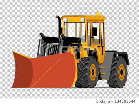 雪犁_雪犁推土機 134583644