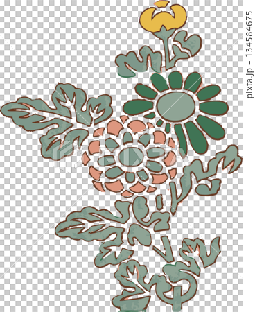 花卉圖案(菊花)2 花卉圖案(菊花)2 134584675