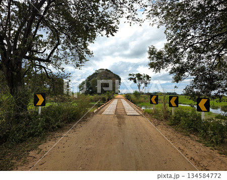 Typical scene of Pantanal infrastructure, Corumba, Pantanal Mato Grosso do Sul Brazil. Brazilian wilderness. Typical scene of Pantanal infrastructure, Corumba, Pantanal Mato Grosso do Sul Brazil. Brazilian wilderness. 134584772