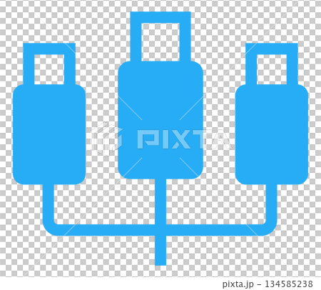 三腳 USB-A 接口的圖標 三腳 USB-A 接口的圖標 134585238