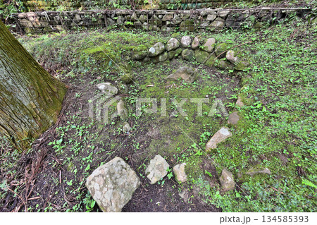 愛知県豊田市 中世山城を復元した城跡公園足助城「真弓山城」 愛知県豊田市 中世山城を復元した城跡公園足助城「真弓山城」 134585393