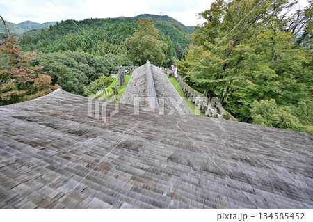 愛知県豊田市 中世山城を復元した城跡公園足助城「真弓山城」 愛知県豊田市 中世山城を復元した城跡公園足助城「真弓山城」 134585452