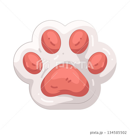 Illustration of paw 134585502