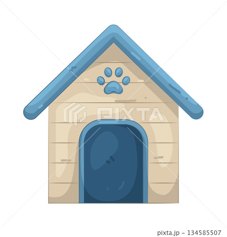 Illustration of pet house Illustration of pet house 134585507