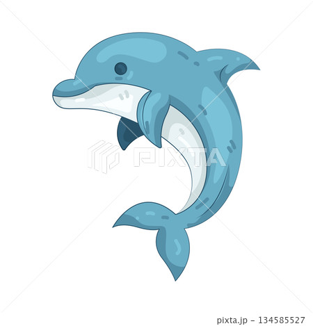 Illustration of dolphin Illustration of dolphin 134585527