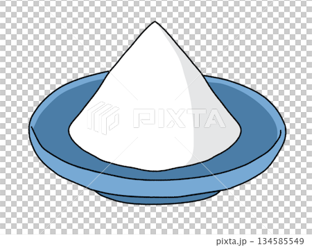 盛り塩のイラスト 134585549