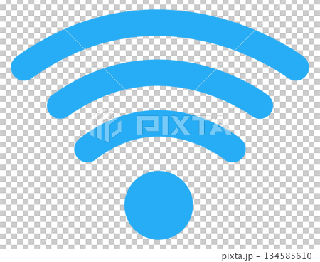 Wi-Fi 標誌扁平圖標 134585610