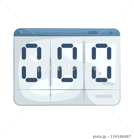 Illustration of digital clock Illustration of digital clock 134586487