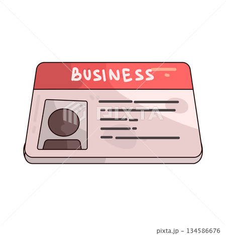 illustration of Business Card 134586676