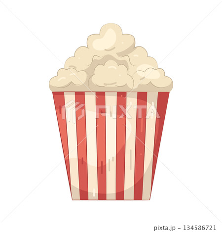 Illustration of popcorn  134586721