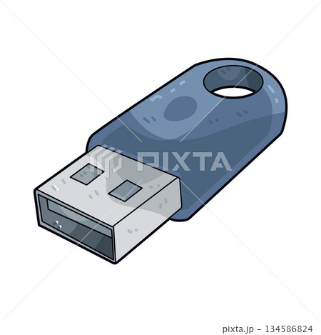illustration of USB Stick illustration of USB Stick 134586824