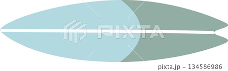 summer beach surfboard icons tropical vacation ornaments decoration element, flat jpg illustration cartoon character costume design 134586986