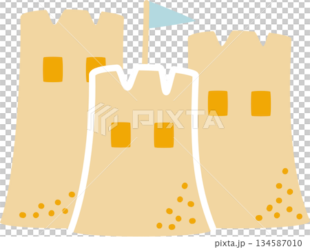 summer beach sandcastle icons tropical vacation ornaments decoration element, flat jpg illustration cartoon character costume design summer beach sandcastle icons tropical vacation ornaments decoration element, flat jpg illustration cartoon character costume design 134587010