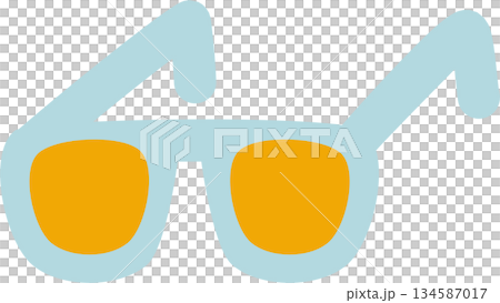 summer beach sunglasses icons tropical vacation ornaments decoration element, flat jpg illustration cartoon character costume design 134587017