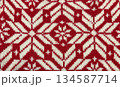 雪の編み込み柄 134587714