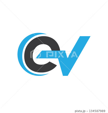 EV Electric vehicles logo 134587989