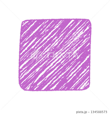 Diagonal chalk scribble frame with fluid texture creates a unique sketch look. Square patch in soft purple forms rectangle background for text. Abstract illustration with rough chalk detail and hand Diagonal chalk scribble frame with fluid texture creates a unique sketch look. Square patch in soft purple forms rectangle background for text. Abstract illustration with rough chalk detail and hand 134588573