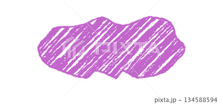 Diagonal wavy chalk frame in rough crayon sketch style. Organic fluid rectangle and label form with bold text area. Abstract purple background for creative template or modern minimal card. Diagonal wavy chalk frame in rough crayon sketch style. Organic fluid rectangle and label form with bold text area. Abstract purple background for creative template or modern minimal card. 134588594