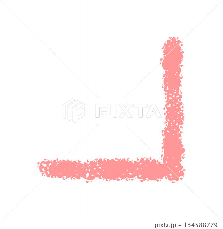 Chalk pink corner border sketch element creates a bold frame. Icon with ornament and font accent, this unique stroke adds hand style as a decorative element in modern compositions. Chalk pink corner border sketch element creates a bold frame. Icon with ornament and font accent, this unique stroke adds hand style as a decorative element in modern compositions. 134588779