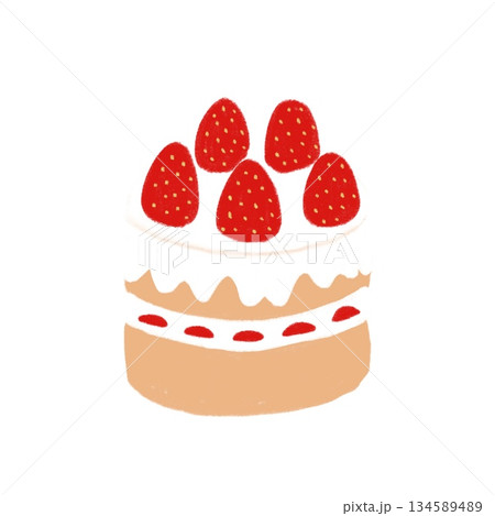 いちごのケーキ 134589489