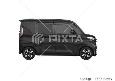 ノーマル車高で14インチ純正ホイールを履いた軽乗用車（縮尺：XLサイズで1px＝約1mm） 134589665