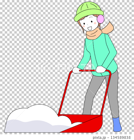 Person shoveling snow Person shoveling snow 134589838