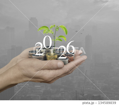 Happy new year 2026 business ecological concept Happy new year 2026 business ecological concept 134589839