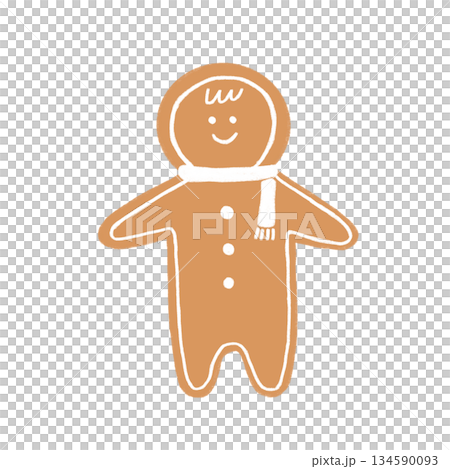 ジンジャーマンクッキーのイラスト ジンジャーマンクッキーのイラスト 134590093