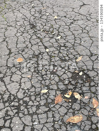 ひび割れた地面 134590894