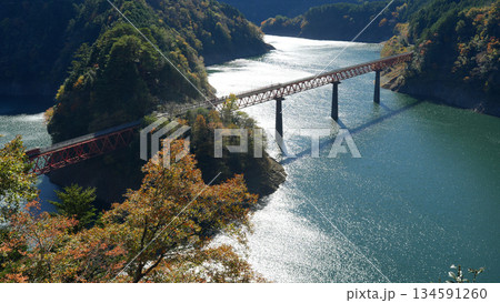 奥大井湖上駅 秋 奥大井湖上駅 秋 134591260